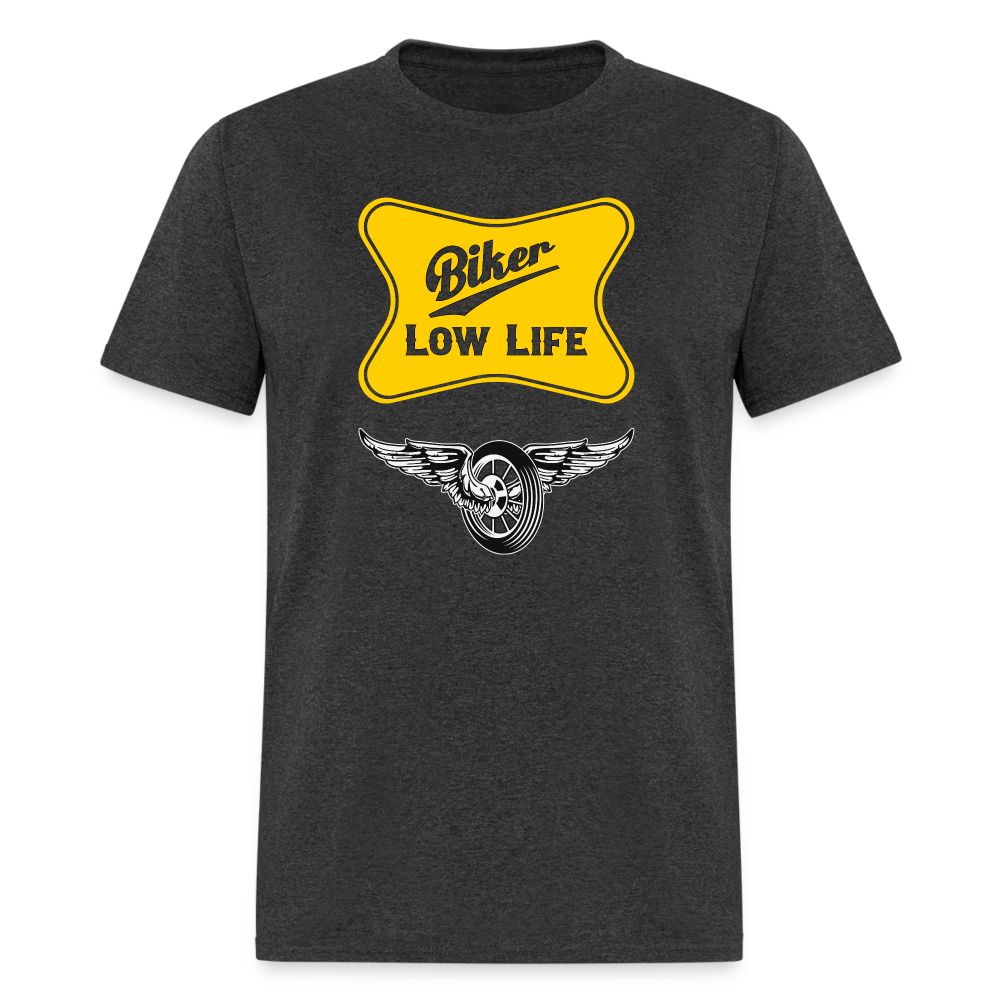 Biker - Yellow Unisex Classic T-Shirt - heather black