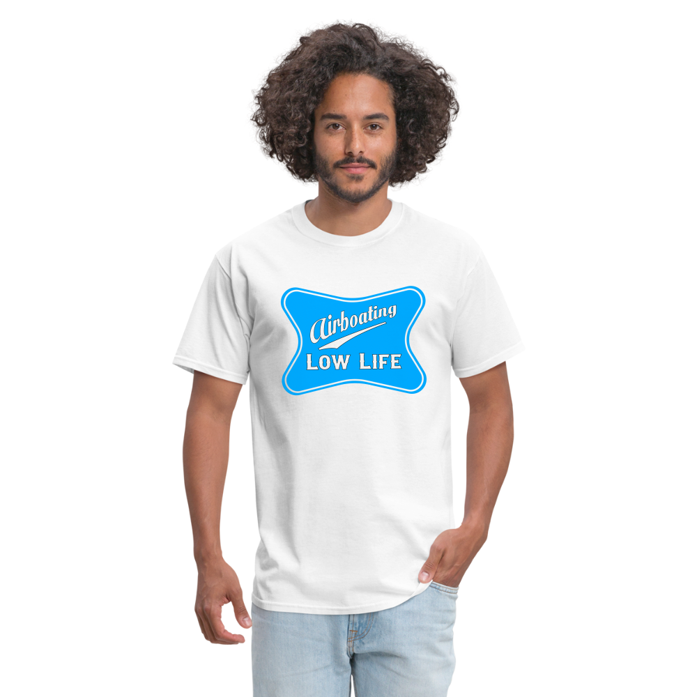 Airboating - Light Blue - (Unisex) Classic T-Shirt - white