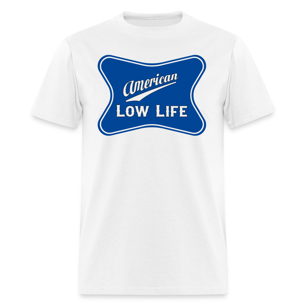 American - Dark Blue - (Unisex) Classic T-Shirt - white