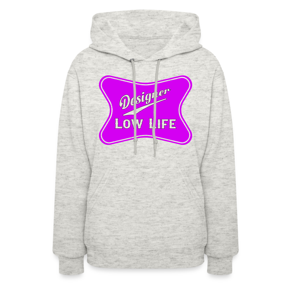 Designer - Pink - Women's Hoodie - heather oatmeal
