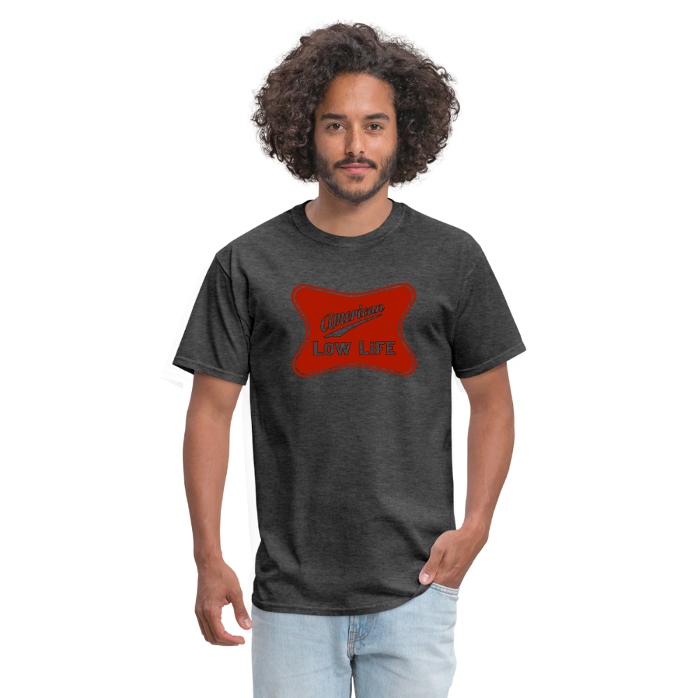 American - Red - (Unisex) Classic T-Shirt - heather black