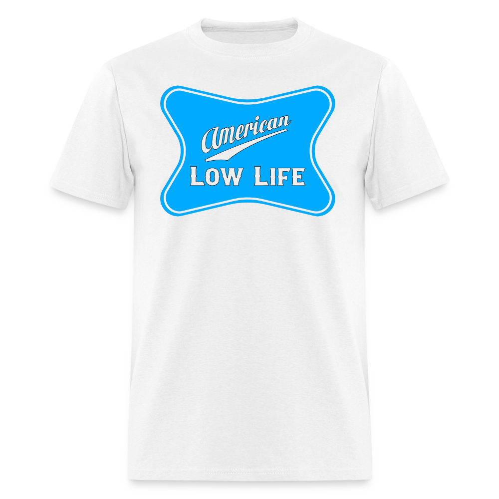 American - Light Blue - (Unisex) Classic T-Shirt - white