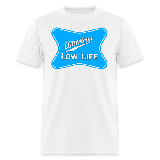 American - Light Blue - (Unisex) Classic T-Shirt - white