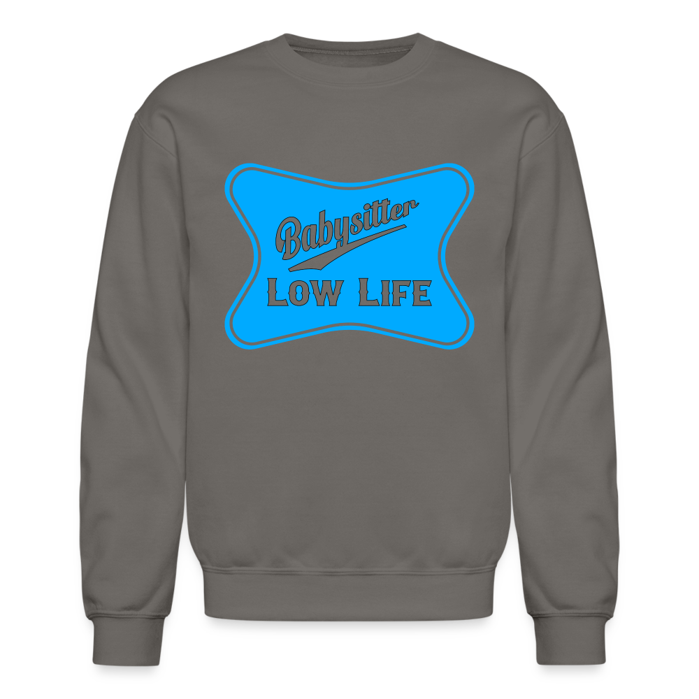 Babysitter - Light Blue - (Unisex) Crewneck Sweatshirt - asphalt gray
