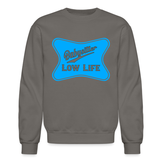 Babysitter - Light Blue - (Unisex) Crewneck Sweatshirt - asphalt gray