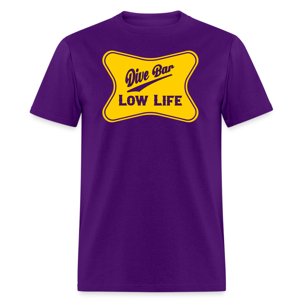 Dive Bar - Yellow - Unisex Classic T-Shirt - purple