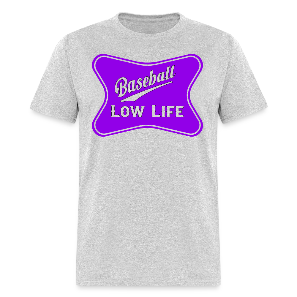 Baseball - Purple - Unisex Classic T-Shirt - heather gray