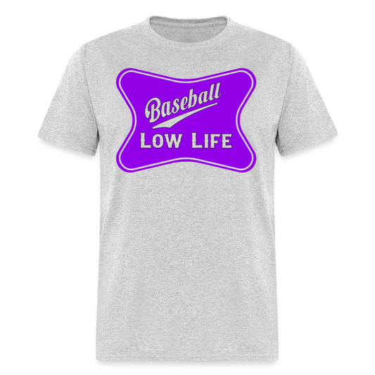 Baseball - Purple - Unisex Classic T-Shirt - heather gray
