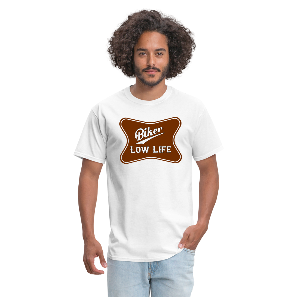 Biker - brown - unisex classic t-shirt - white
