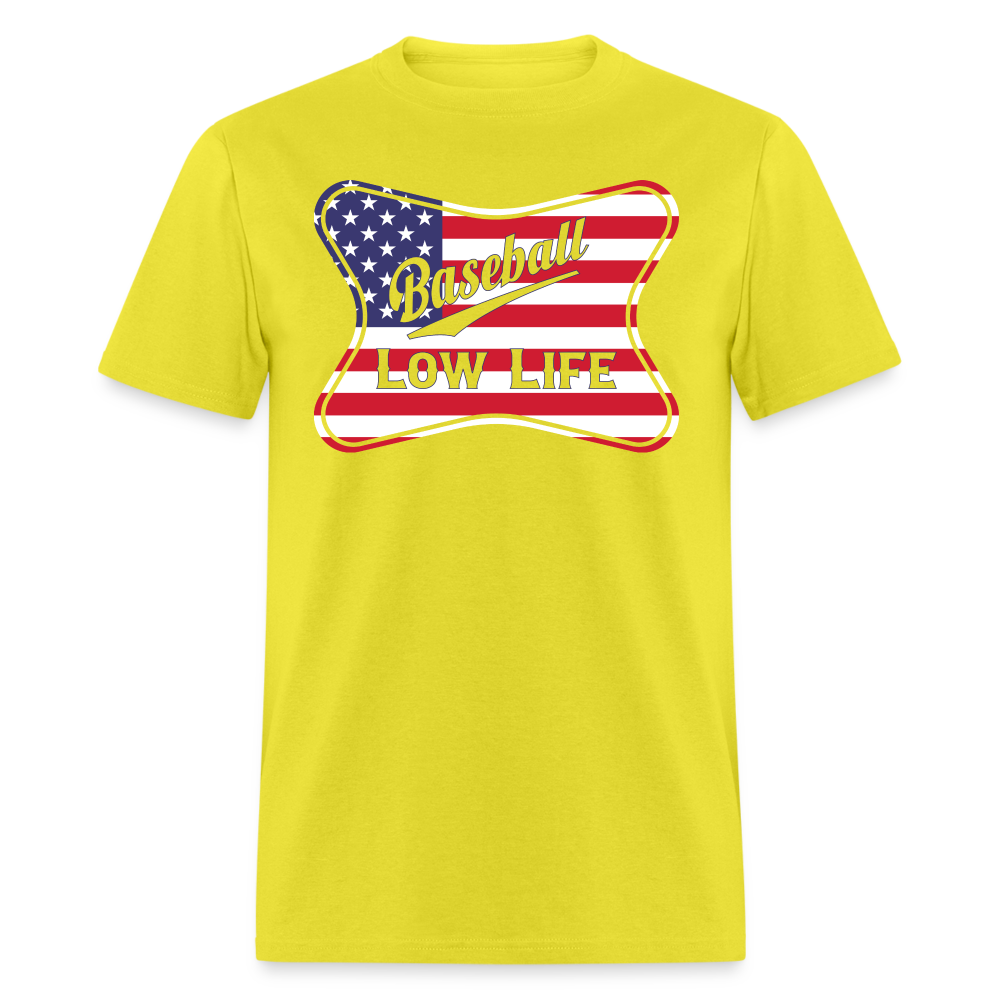 Baseball - Patriotic - Unisex Classic T-Shirt - yellow