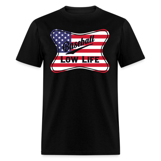 Baseball - Patriotic - Unisex Classic T-Shirt - black