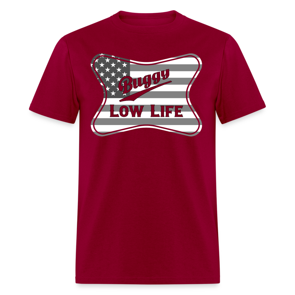 Buggy - Gray & White Patriotic - Unisex Classic T-Shirt - dark red