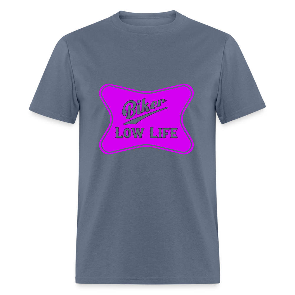 Biker - light purple -  Unisex Classic T-Shirt - denim