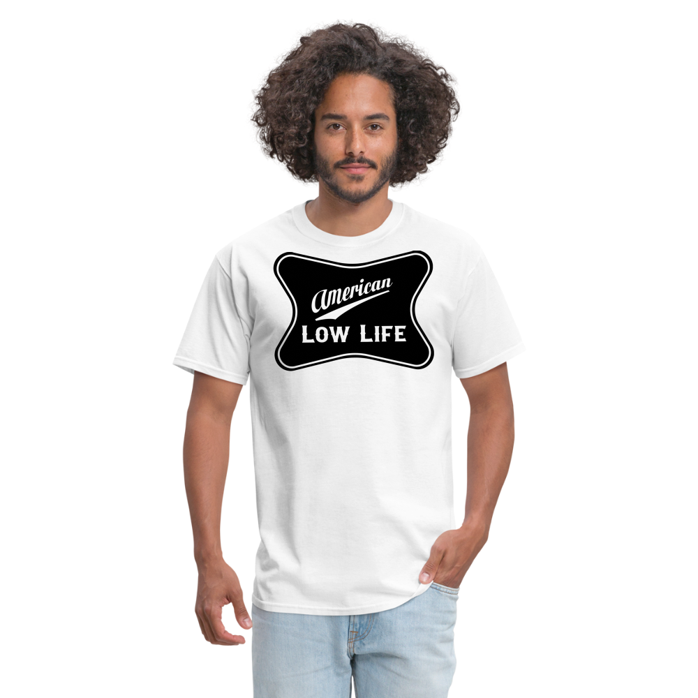 American - Black - (Unisex) Classic T-Shirt - white