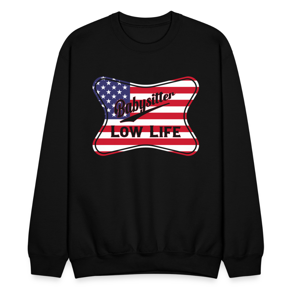 Babysitter - Patrotic - (Unisex) Crewneck Sweatshirt - black