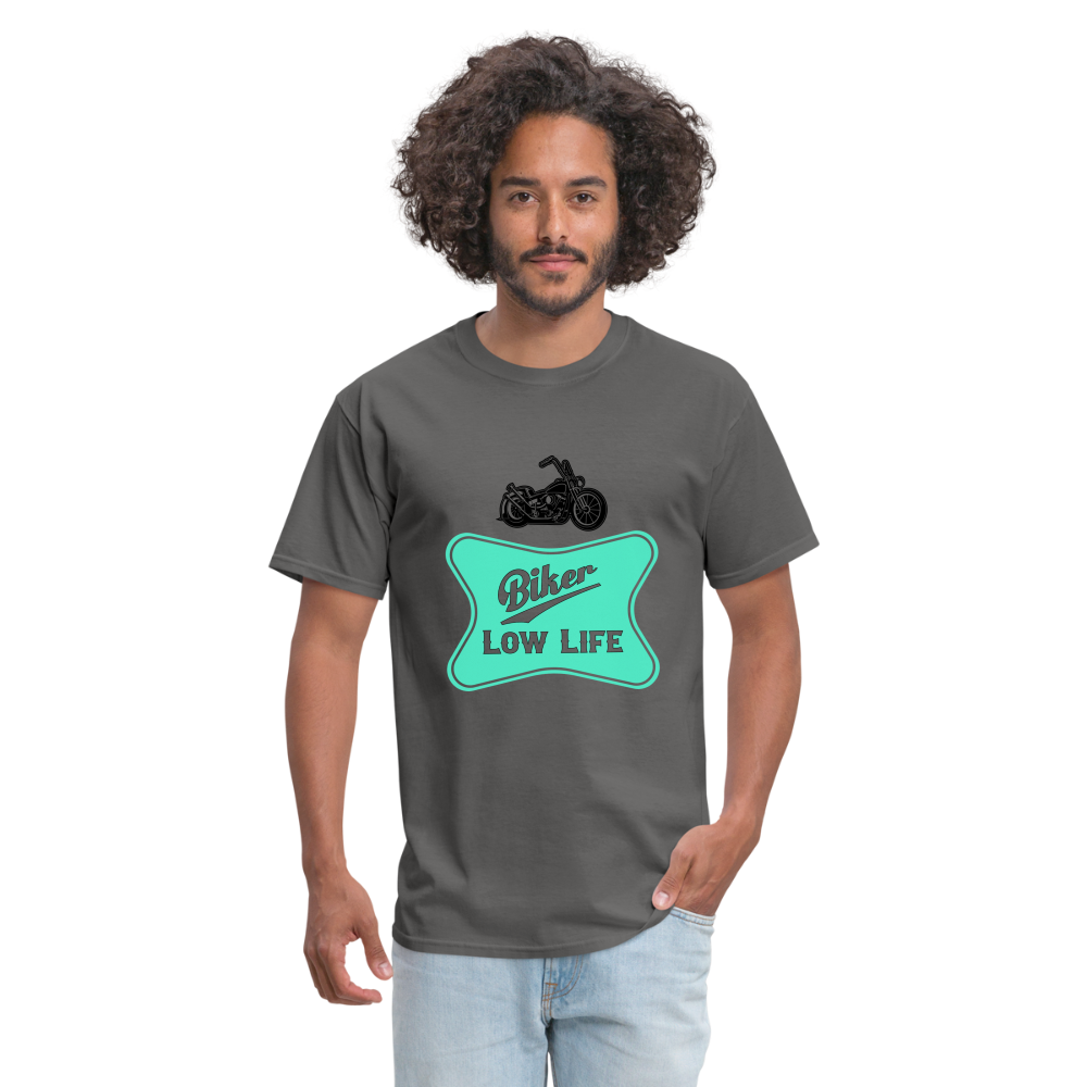 Biker - teal - Unisex Classic T-Shirt - charcoal
