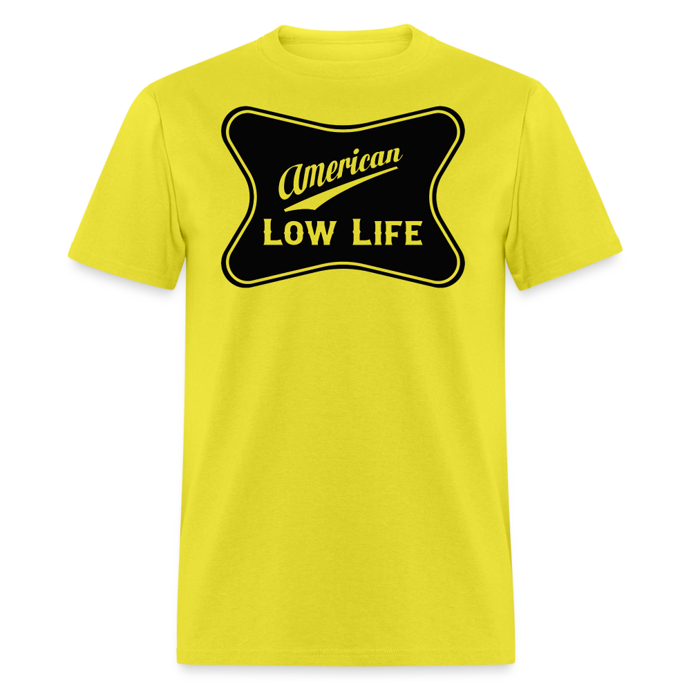 American - Black - (Unisex) Classic T-Shirt - yellow