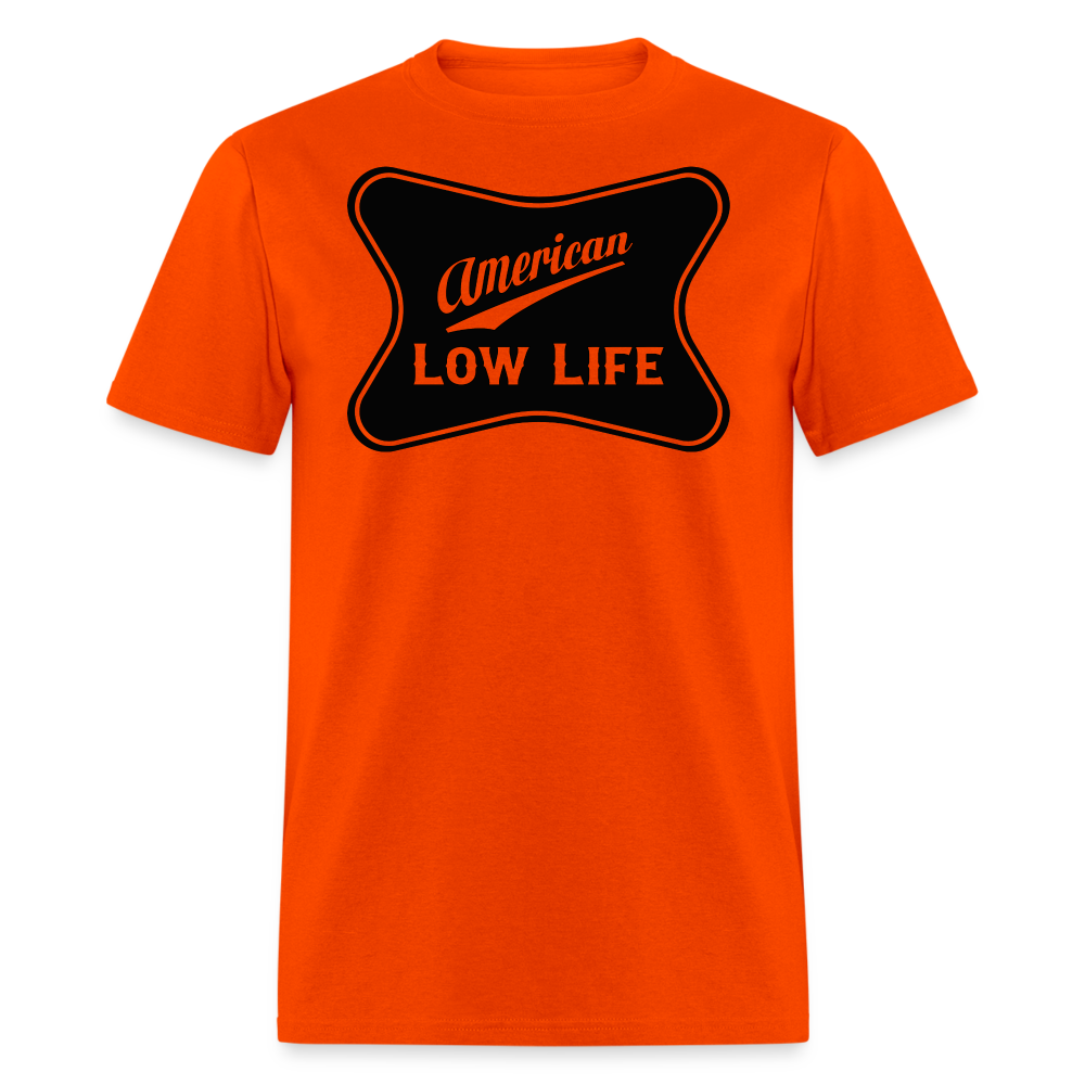American - Black - (Unisex) Classic T-Shirt - orange