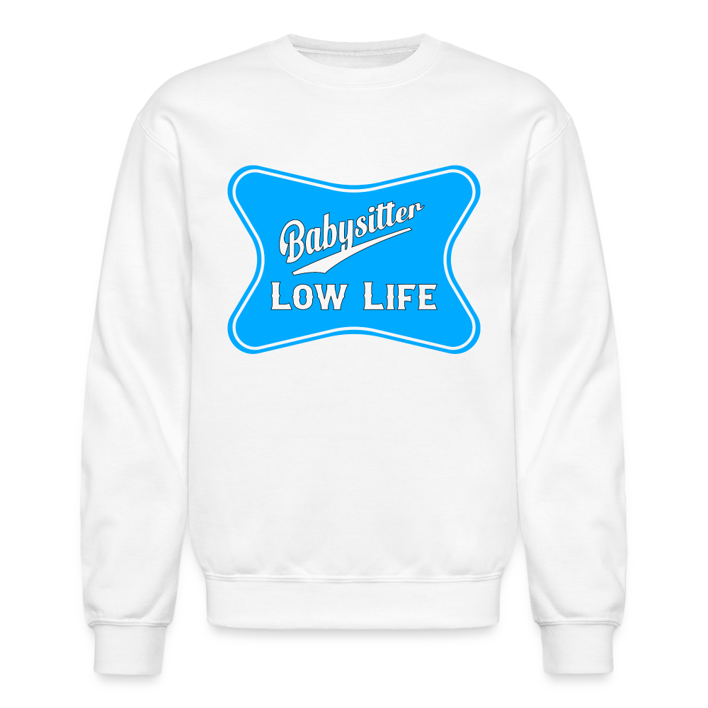 Babysitter - Light Blue - (Unisex) Crewneck Sweatshirt - white