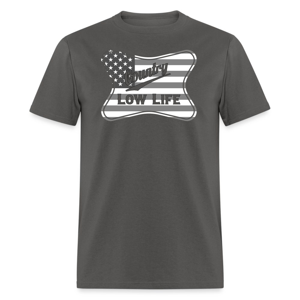 Country - Gray & White Patrotic - Unisex Classic T-Shirt - charcoal