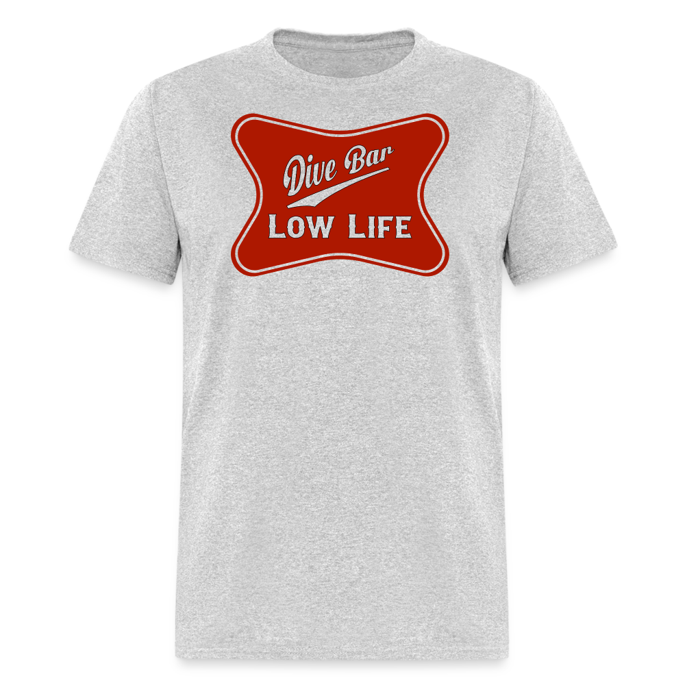 Dive Bar - Red - Unisex Classic T-Shirt - heather gray