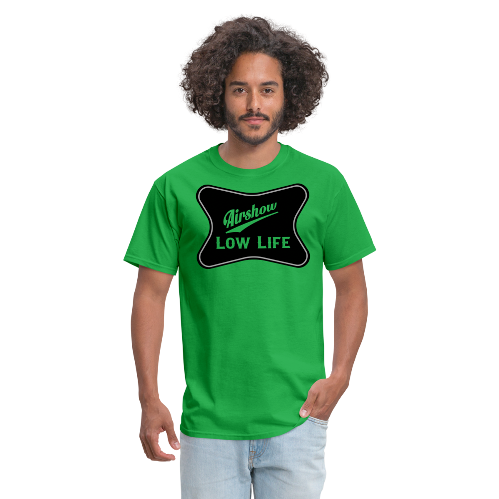 Airshow - Black - Unisex Classic T-Shirt - bright green