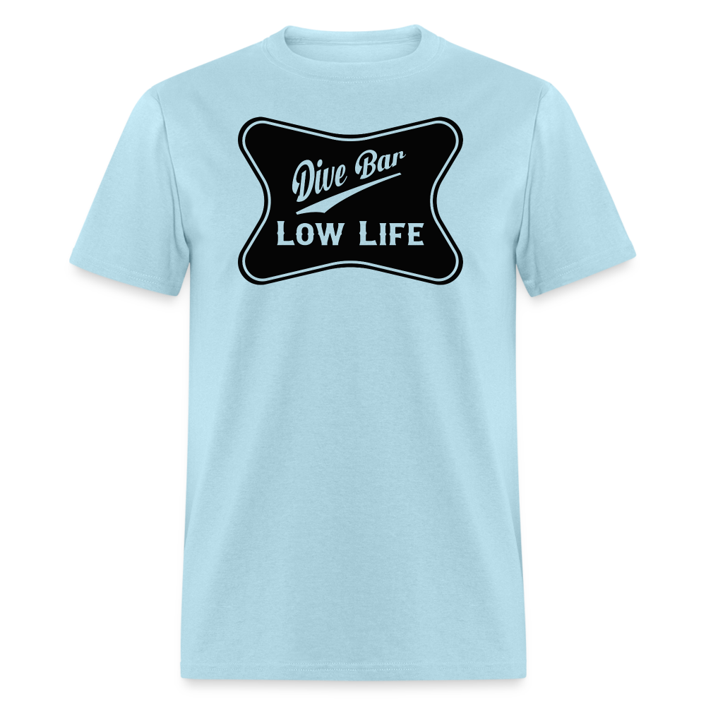 Dive Bar - Black - Unisex Classic T-Shirt - powder blue