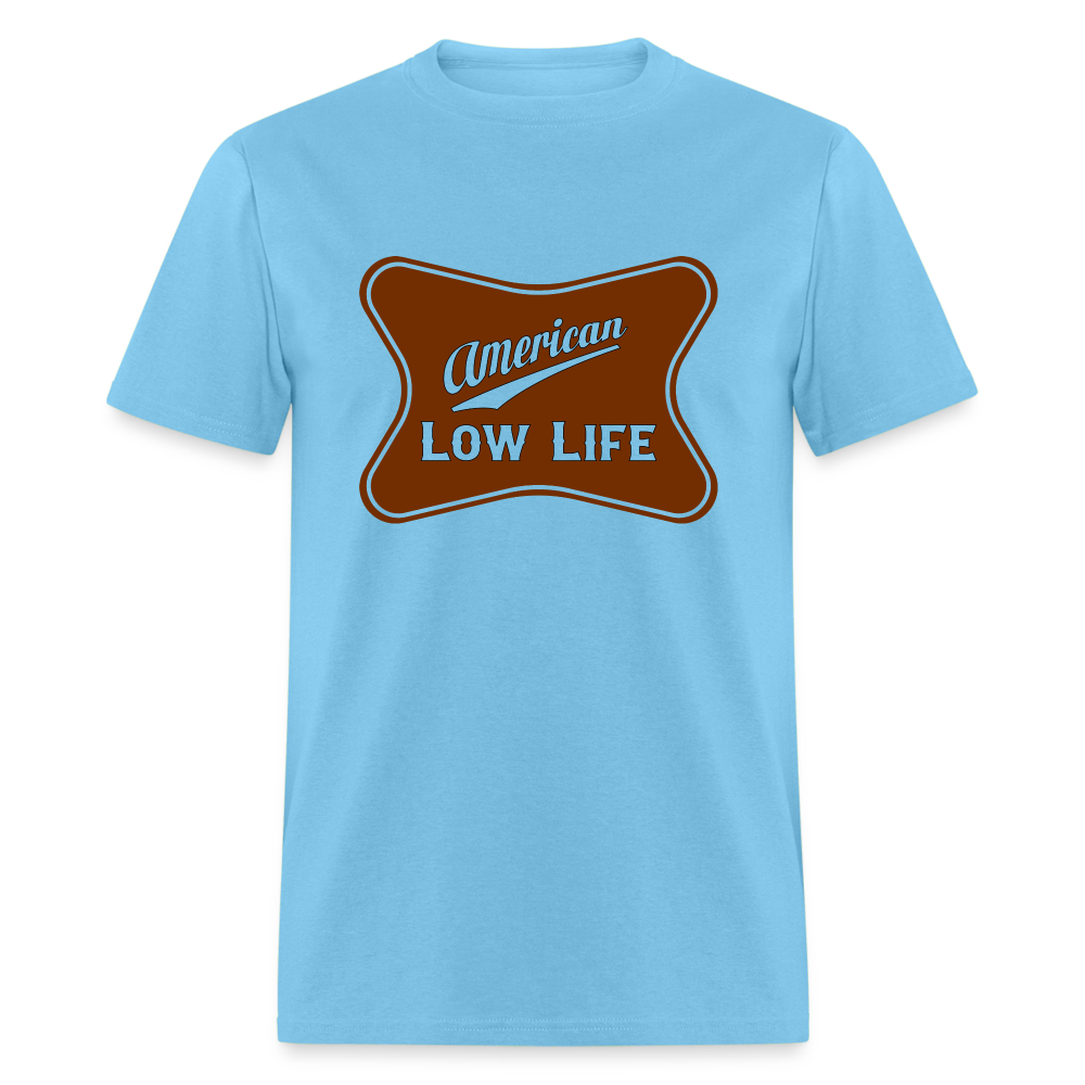 American - Brown - (Unisex) Classic T-Shirt - aquatic blue