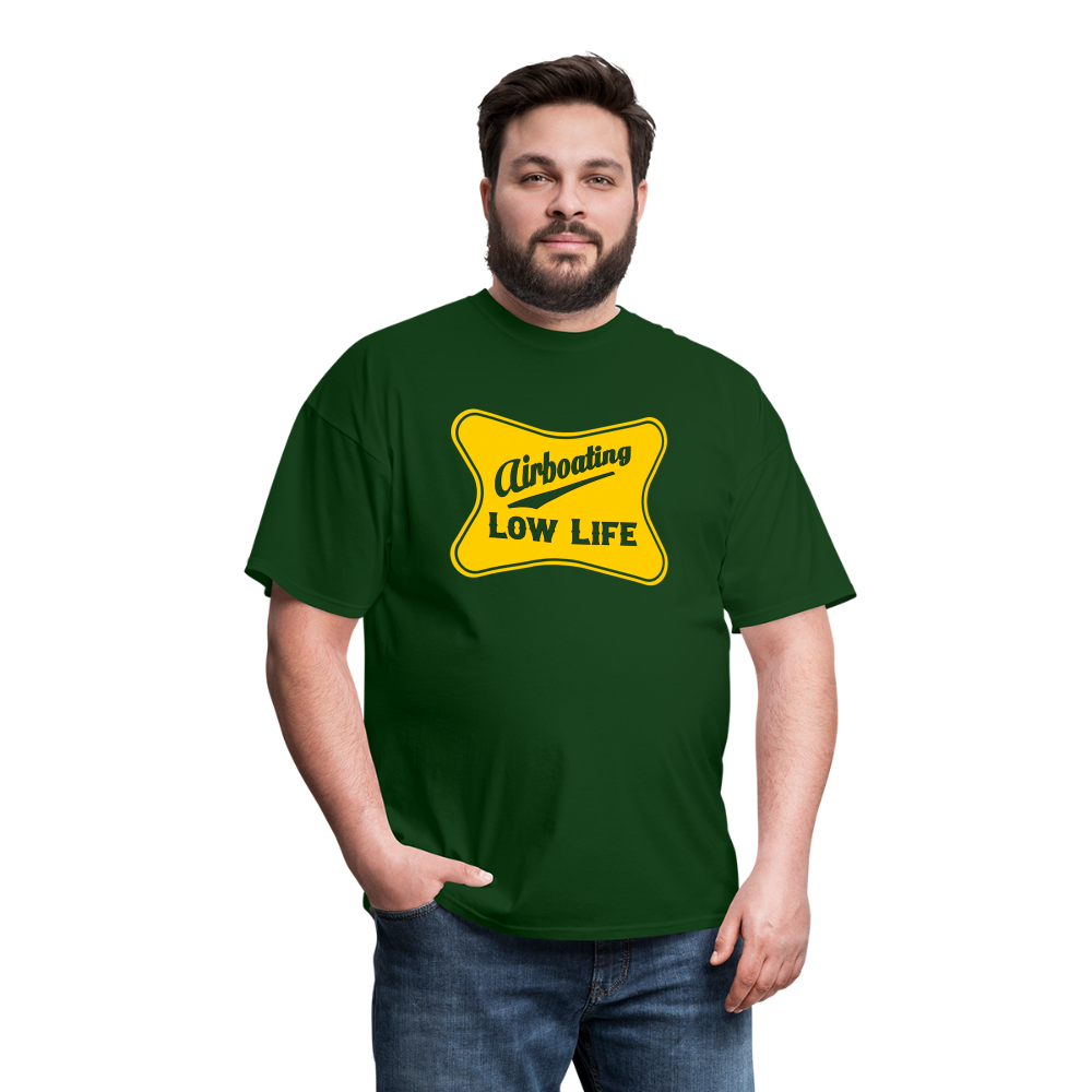Airboating - Yellow - (Unisex) Classic T-Shirt - forest green