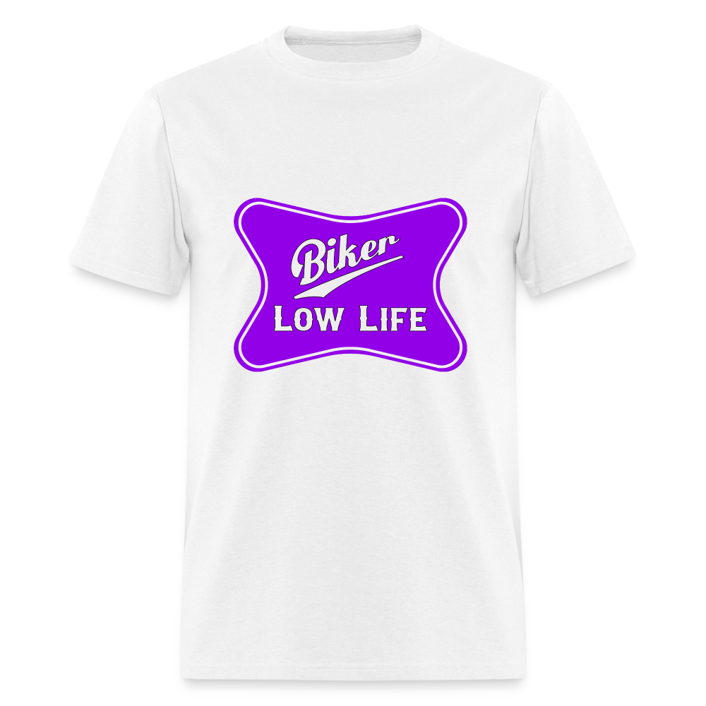 Biker - Purple - Unisex Classic T-Shirt - white
