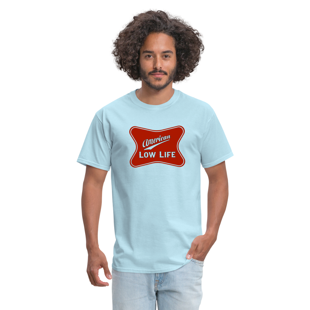 American - Red - (Unisex) Classic T-Shirt - powder blue