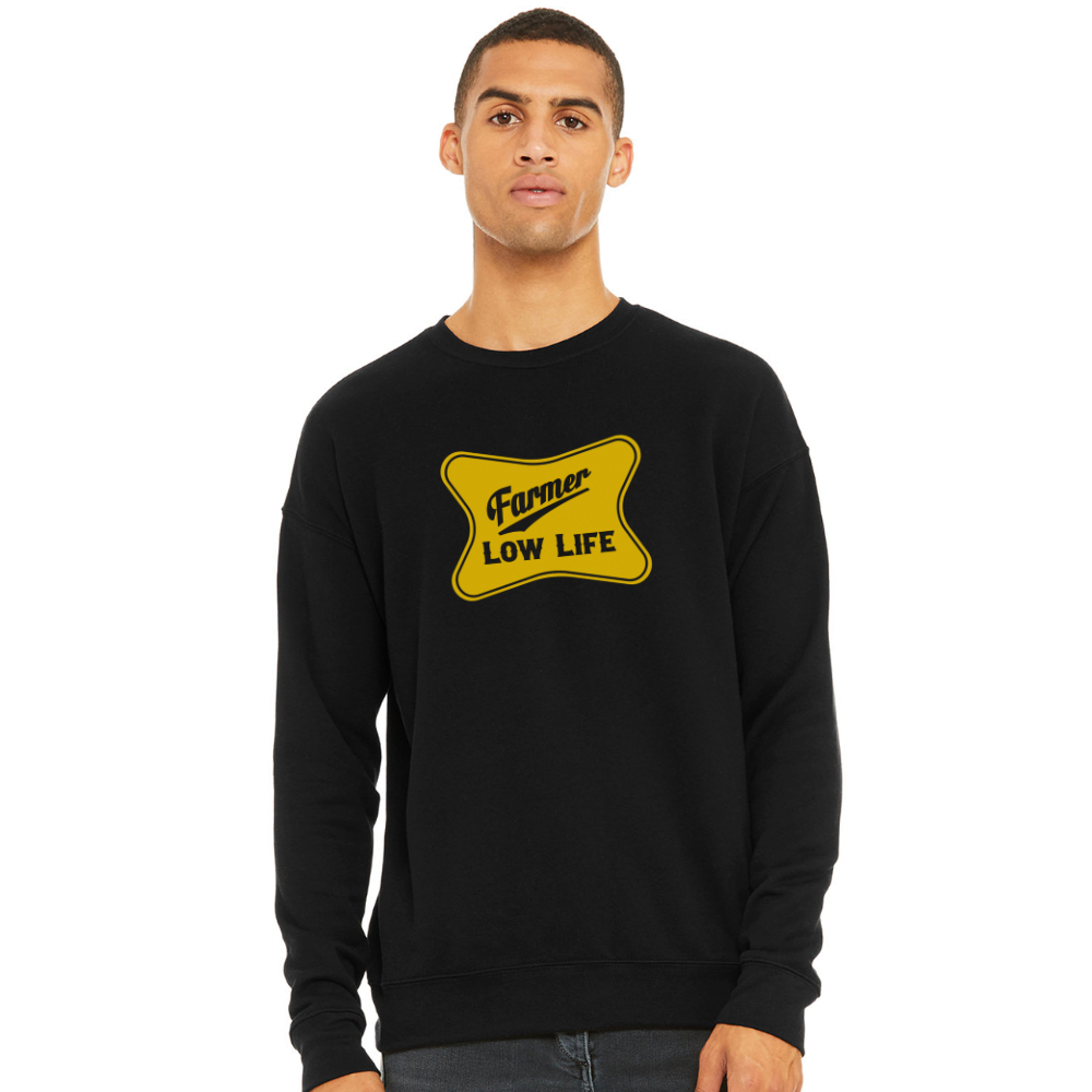 Farmer - Yellow - Crewneck Unisex Sweatshirt - black