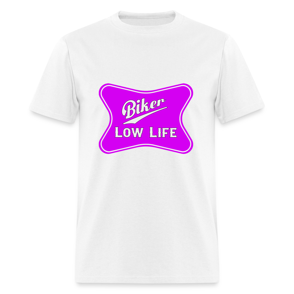 Biker - light purple -  Unisex Classic T-Shirt - white