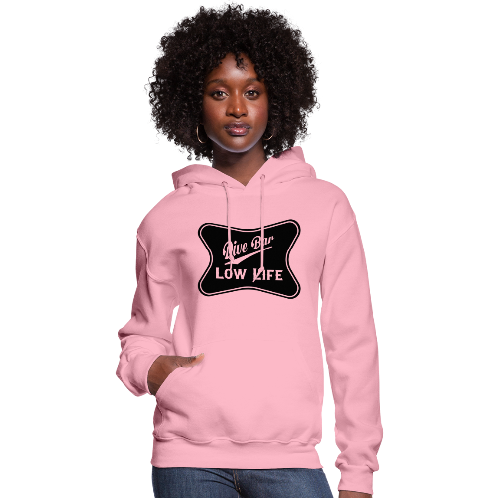 Dive Bar - Black - Women's Hoodie - classic pink