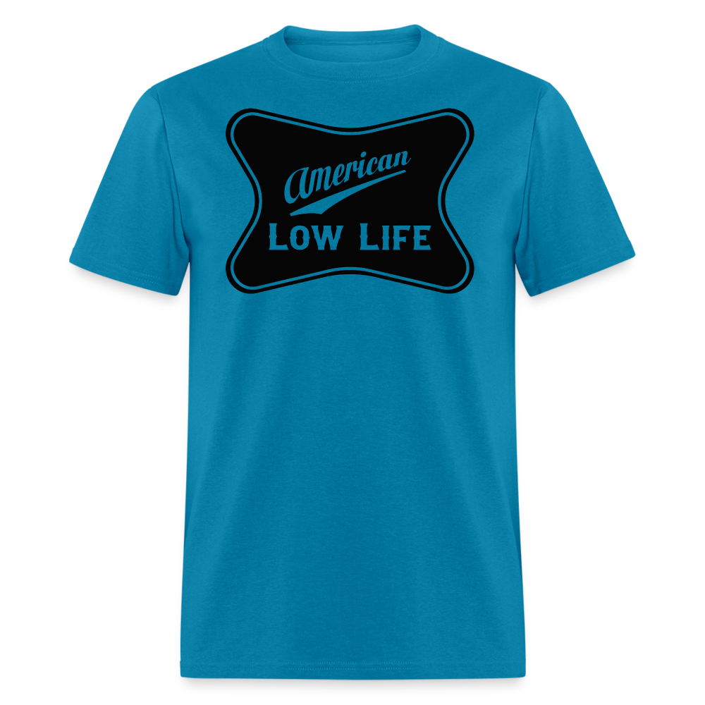 American - Black - (Unisex) Classic T-Shirt - turquoise