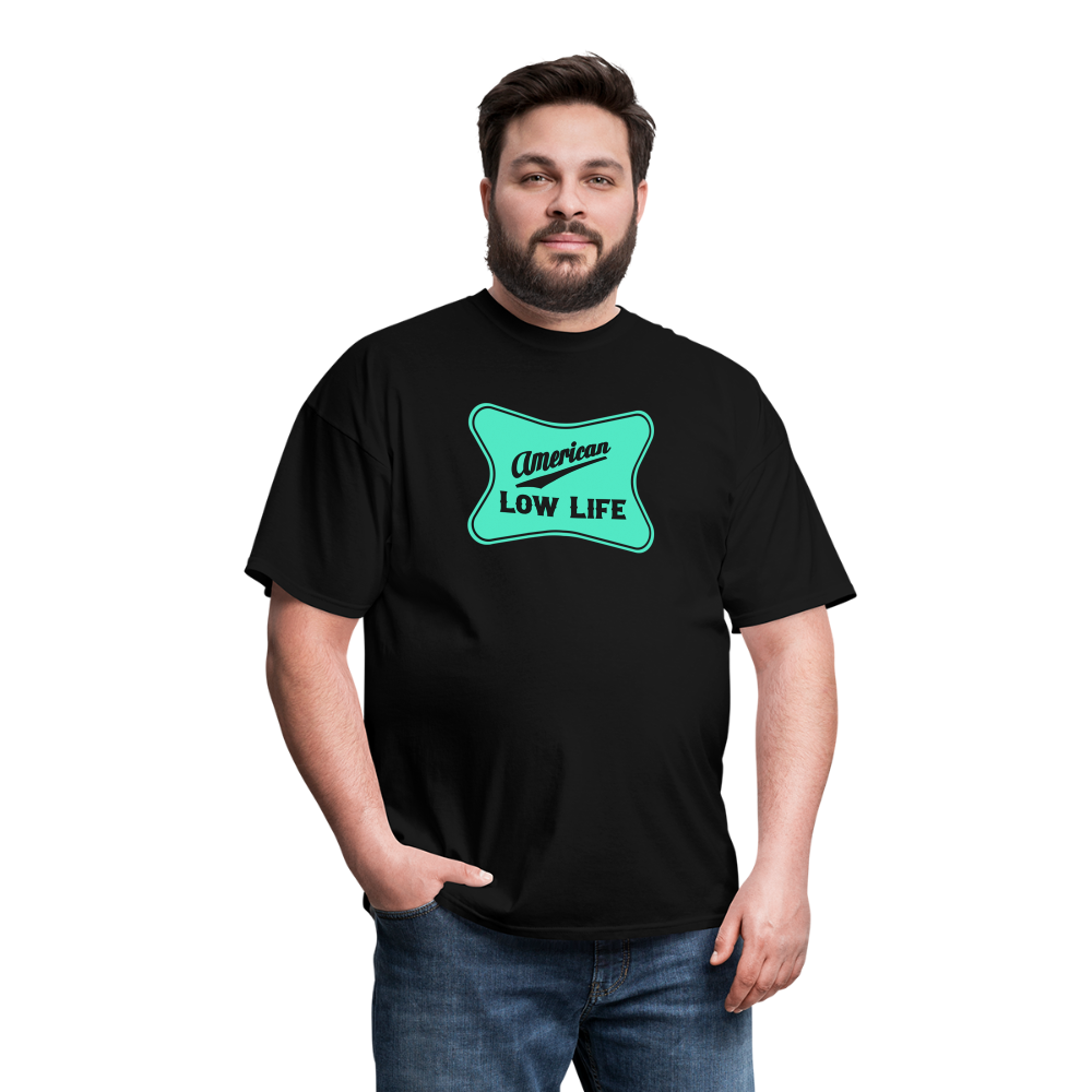 American - Teal - (Unisex) Classic T-Shirt - black