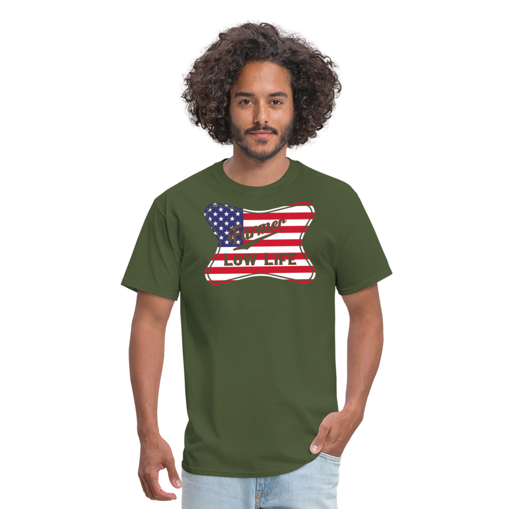 Farmer - Patriotic - Unisex Classic T-Shirt - military green