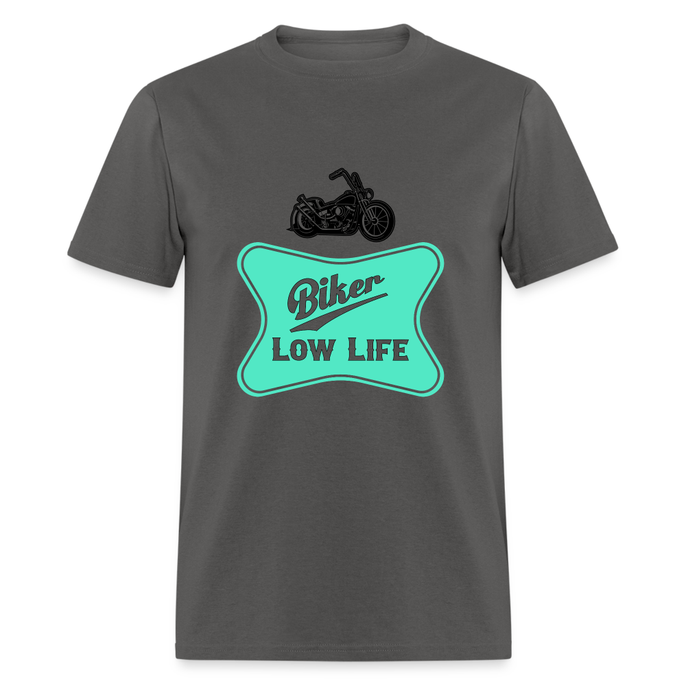 Biker - teal - Unisex Classic T-Shirt - charcoal