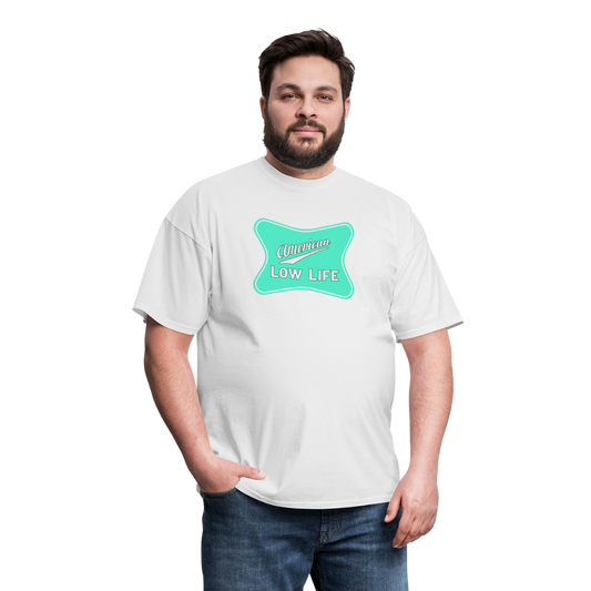 American - Teal - (Unisex) Classic T-Shirt - white