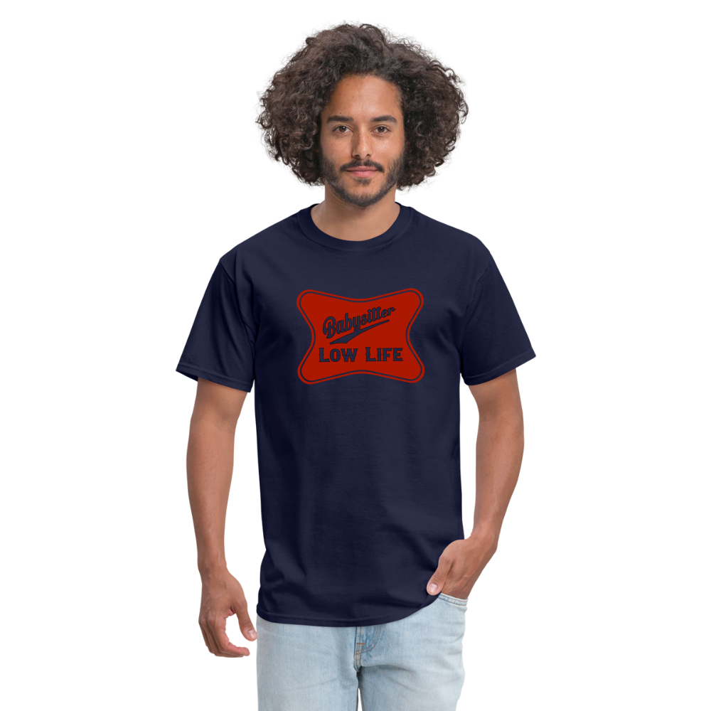 Babysitter - Red - (Unisex) Classic T-Shirt - navy