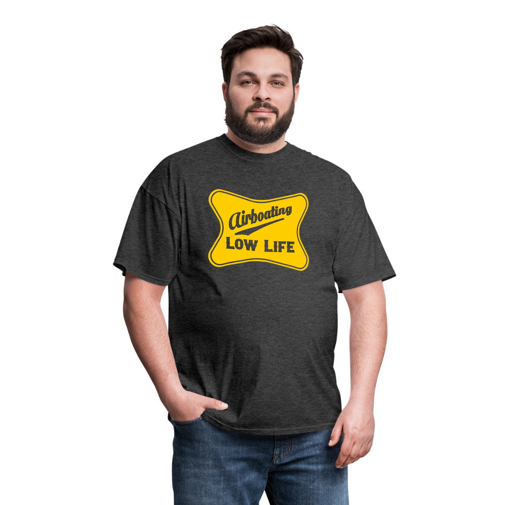 Airboating - Yellow - (Unisex) Classic T-Shirt - heather black