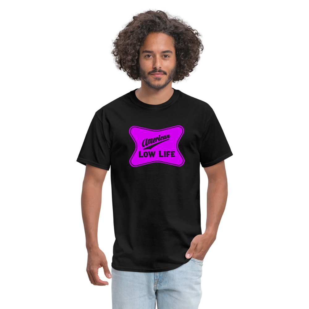 American - Pink - (Unisex) Classic T-Shirt - black