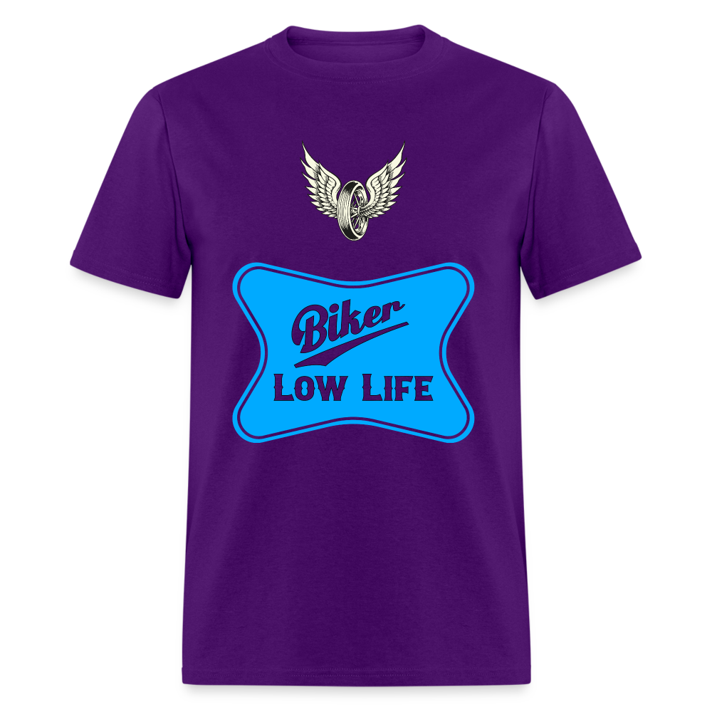 Biker - light blue - Unisex Classic T-Shirt - purple