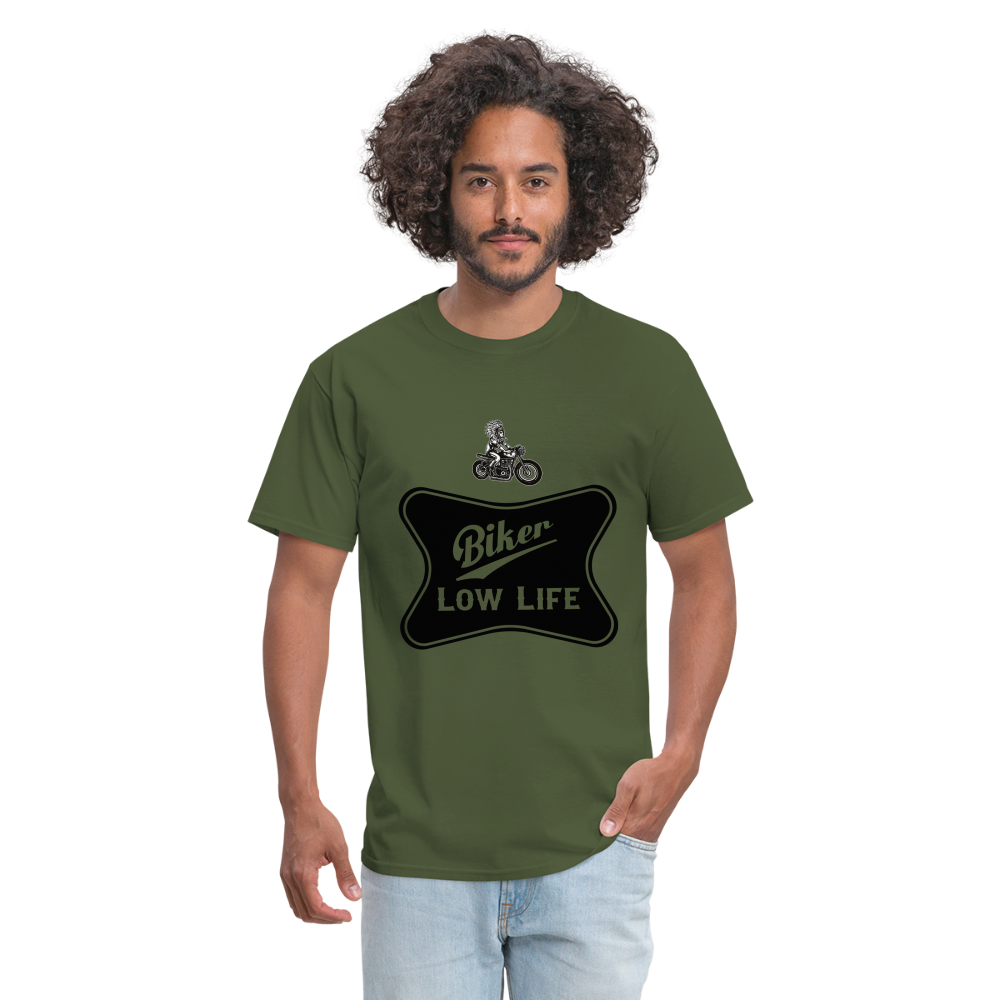 Biker - black - Unisex Classic T-Shirt - military green