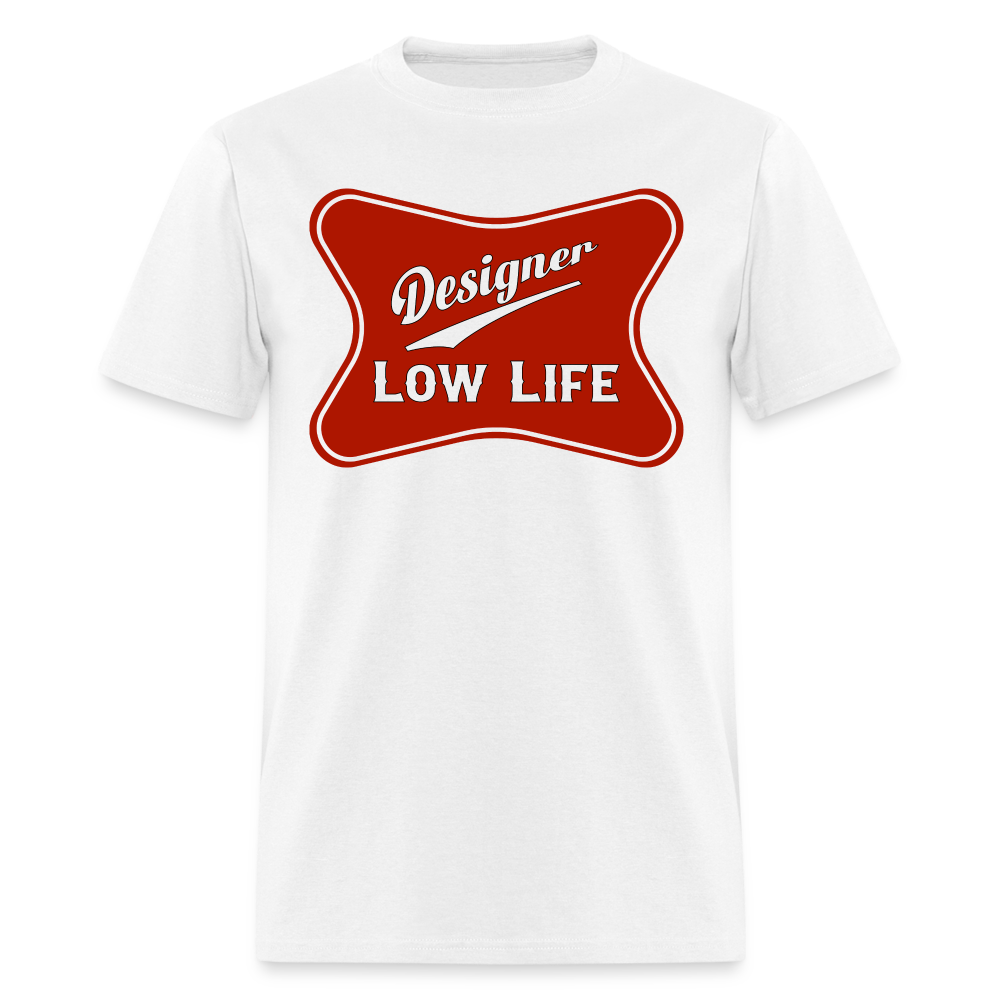 Designer -burgundy-Unisex Classic T-Shirt - white