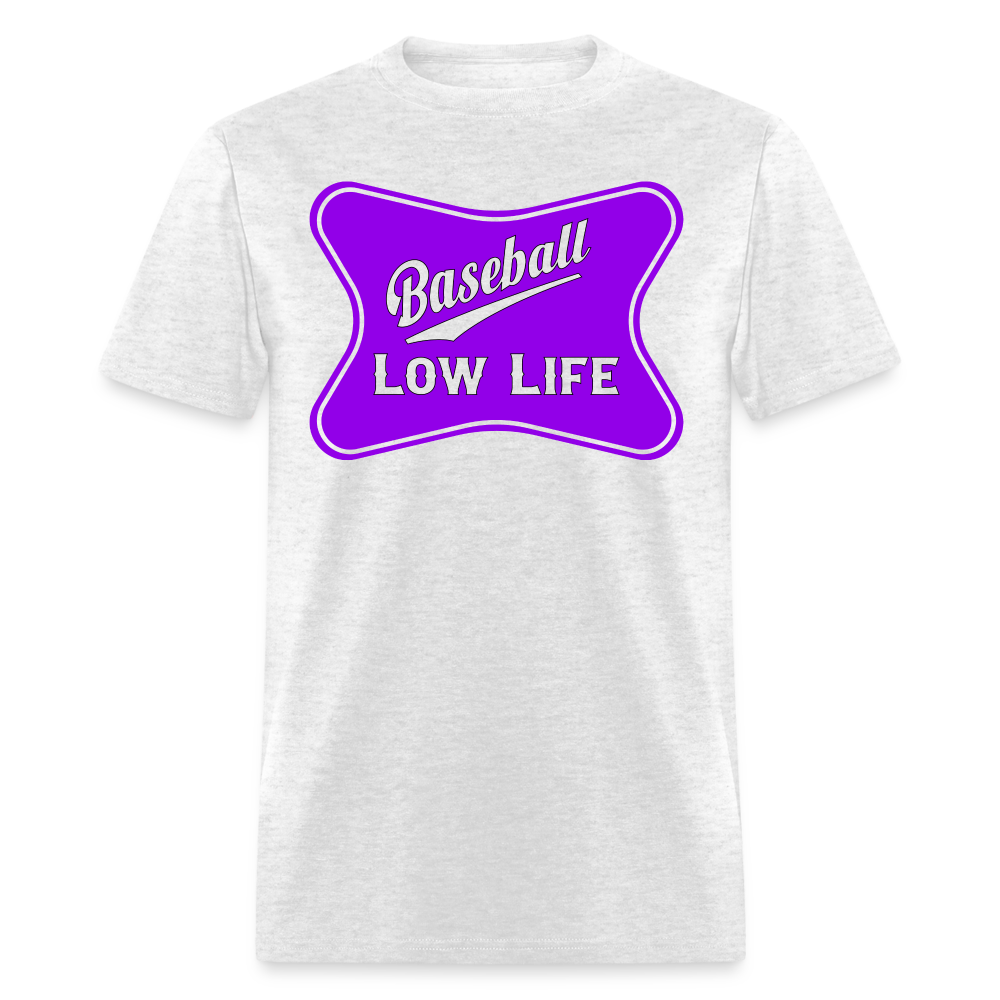 Baseball - Purple - Unisex Classic T-Shirt - light heather gray