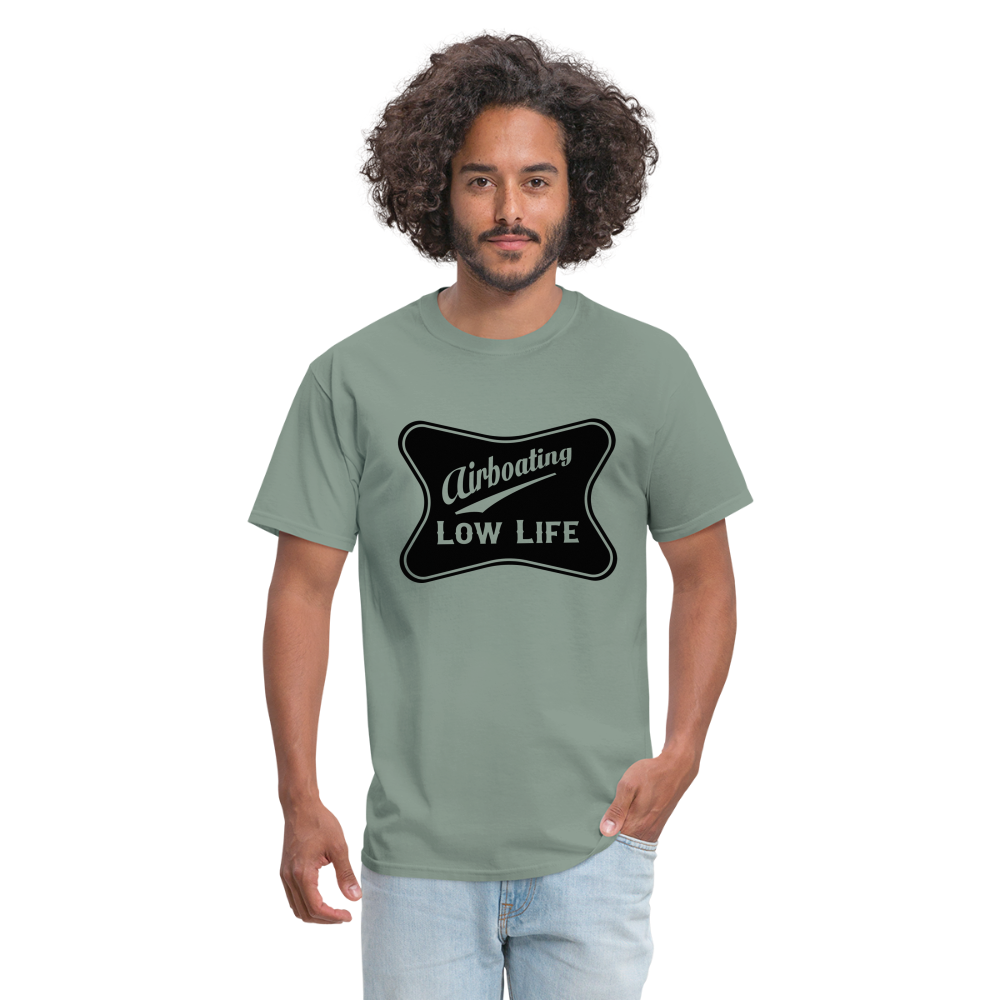 Airboating - Black - Unisex Classic T-Shirt - sage
