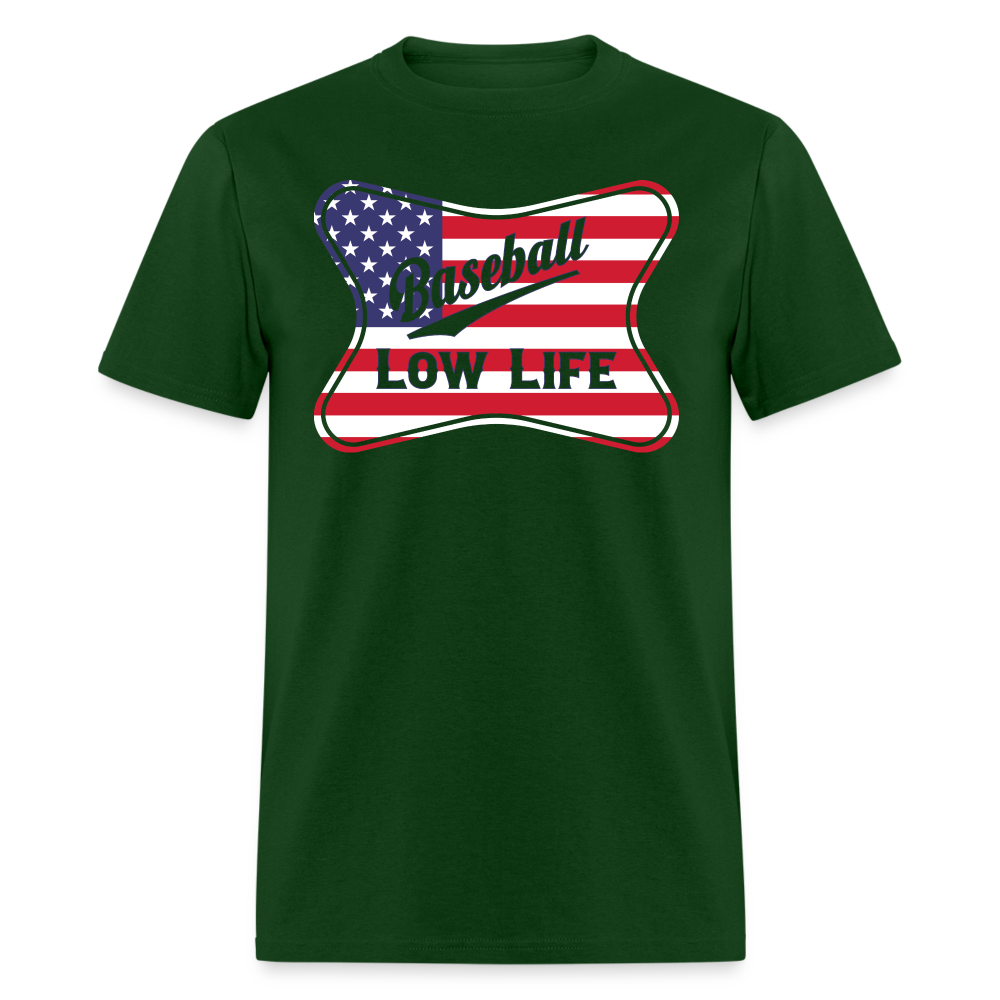Baseball - Patriotic - Unisex Classic T-Shirt - forest green