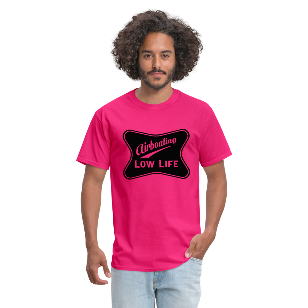 Airboating - Black - Unisex Classic T-Shirt - fuchsia