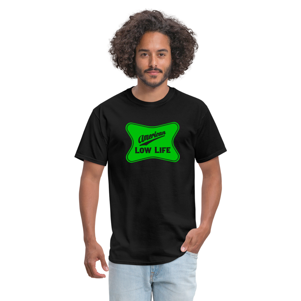 American - Green - (Unisex) Classic T-Shirt - black